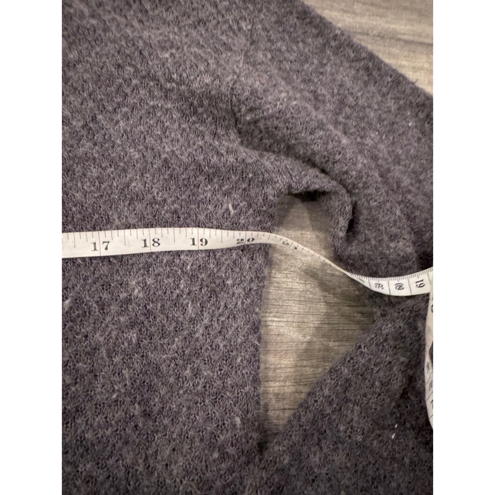 Quince Grey Marled Crew Neck alpaca Merino Wool Blend Sweater Women's M - Picture 3 of 5